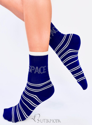 Női zokni SPORTY 4 - kék/fehér színű