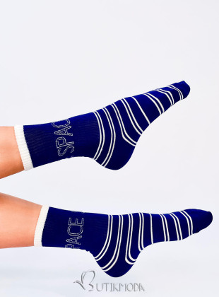 Női zokni SPORTY 4 - kék/fehér színű