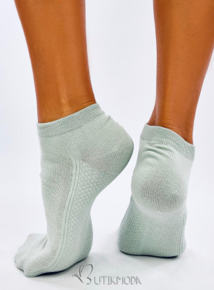 Pamut zokni - mentaszínű