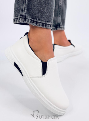 Slip-on tornacipő - fehér/fekete színű