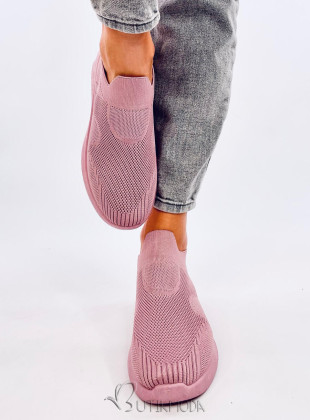 Rózsaszínű slip-on típusú tornacipő