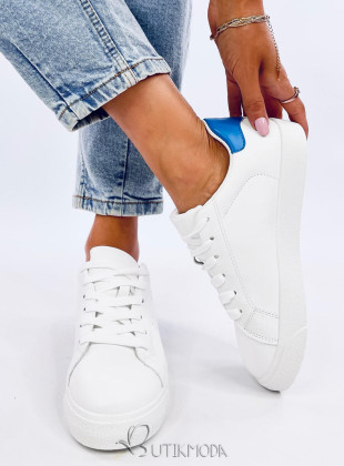 Fehér/kék színű tornacipő MIAMI