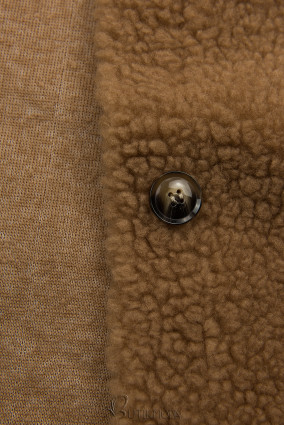 Camel barna színű teddy ing