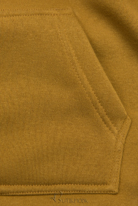 Mustársárga színű bebújós fazonú felső