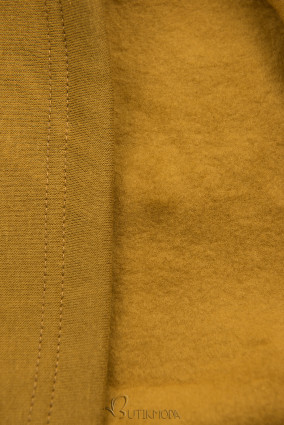 Mustársárga színű bebújós fazonú felső