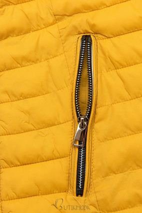 Sárga színű könnyű kifordítható dzseki