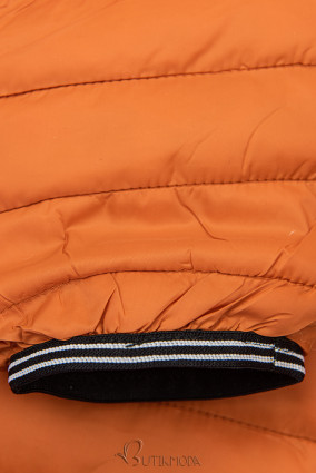 Téglanarancs színű könnyű kifordítható dzseki