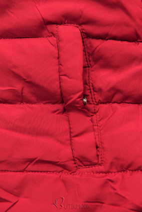 Téli kifordítható parka - sötétkék és piros  színű