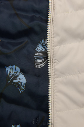 Bézs színű kifordítható átmeneti dzseki
