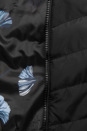 Fekete színű kifordítható átmeneti dzseki