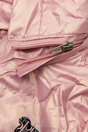 Régi-rózsaszín steppelt dzseki