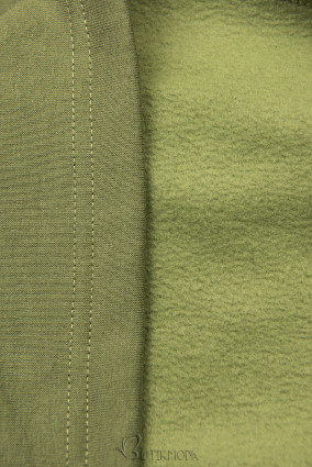 Zöld színű slim fazonú felső