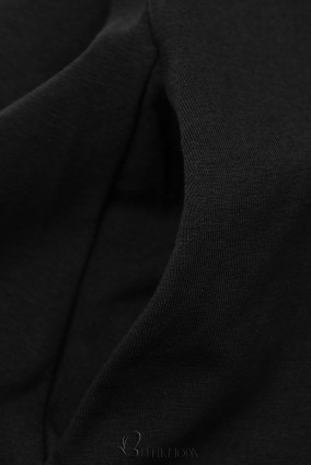 Fekete színű ruha rátéttel SUMMER