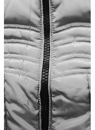 Szürke színű téli kabát FASHION
