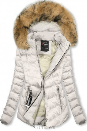 Fehér színű kabát az őszi/téli időszakra