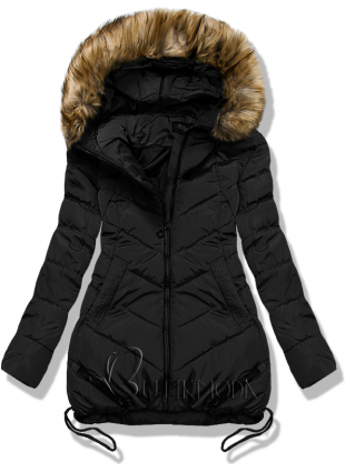 Fekete színű kabát BH-1625