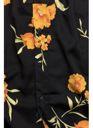 Fekete színű midi ingruha