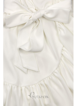 Tejfelfehér színű fodros ruha Olivia/O'la Voga