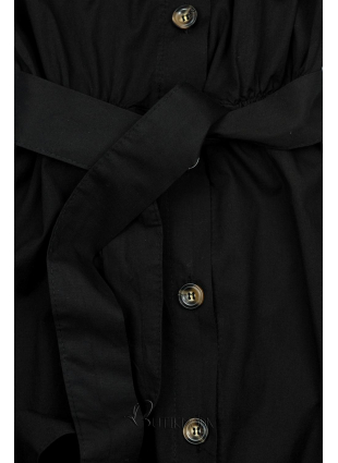 Fekete színű rövid ingruha