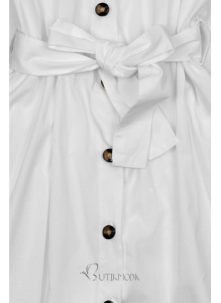 Fehér színű rövid ingruha