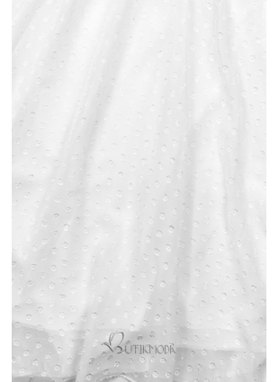Fehér színű, könnyű sifon ruha