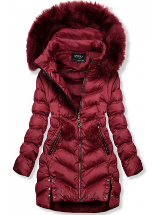 Vörös színű téli kabát/mellény