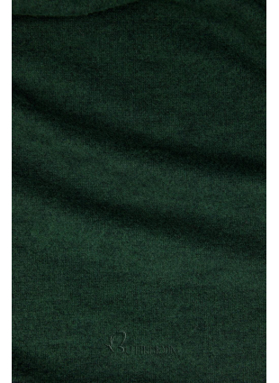 Zöld színű elegáns ruha, testhezálló fazonban