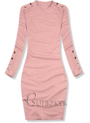 Rózsaszínű stretch ruha