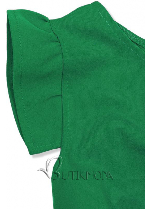 Zöld színű elegáns midi ruha