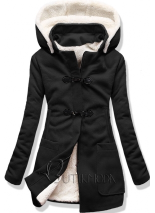 Fekete színű női kabát 8253