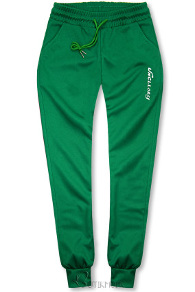 Zöld színű sportos nadrág