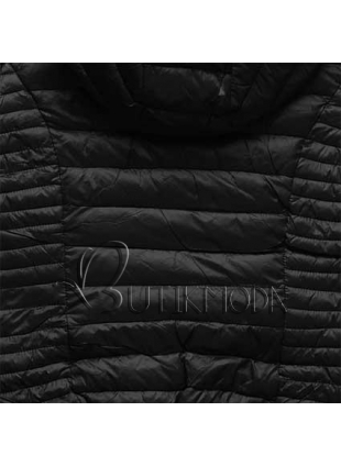 Kifordítható fekete/piros színű kabát B3510-15