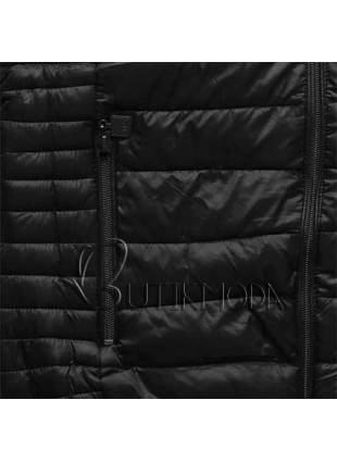 Kifordítható fekete/piros színű kabát B3510-15