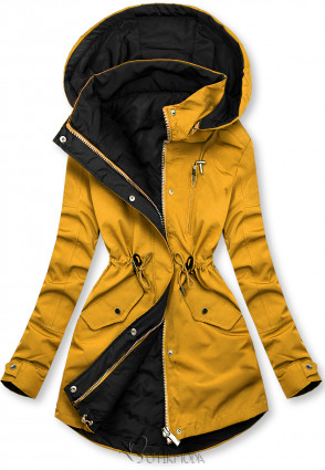 Kifordítható kabát - sárga és fekete színű