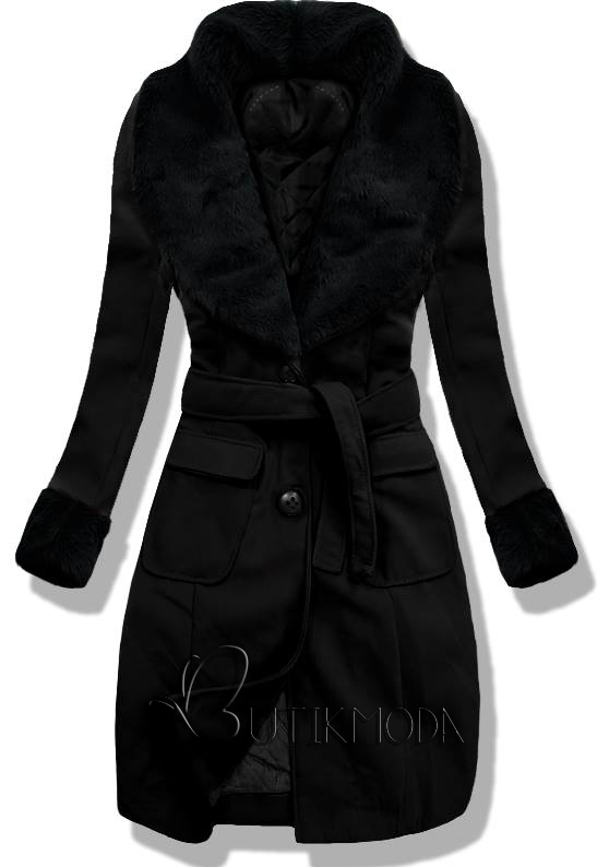 Fekete színű kabát 22153