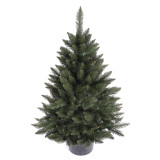 SKANDI mű lucfenyő karácsonyfa cserépben - 110 cm