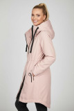 Átmeneti kapucnis kabát - rózsaszínű