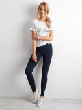 Sötétkék színű basic leggings
