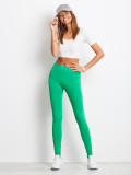 Zöld színű basic leggings