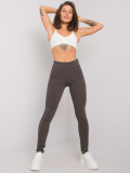 Sima női leggings khaki színben