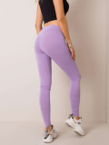 Sima női leggings világoslila színben