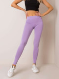 Sima női leggings világoslila színben