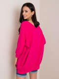 Sötét rózsaszínű oversize pulóver RUE PARIS