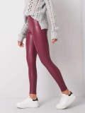 Bordó eko bőr leggings RUE PARIS