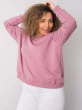 Rózsaszínű plus size pulóver