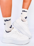 Női zokni SPORTY 5 - fehér/kék színű