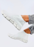 Női szövet slip-on tornacipő - fehér színű