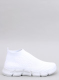 Női szövet slip-on tornacipő - fehér színű
