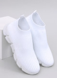 Női szövet slip-on tornacipő - fehér színű