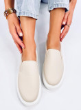 Slip-on női tornacipő - bézs színű